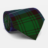Cravate Campbell Tartan Green Plaid (Roulé)