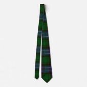 Cravate Campbell Tartan Green Plaid (Dos)