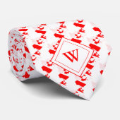 Cravate CANADA Écriture chrétienne Monogramme (Roulé)