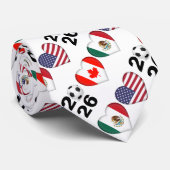 Cravate Canada Mexique États-Unis accueillant le tournoi d (Roulé)