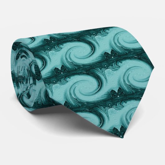 Cravate Canada - Turquoise (Roulé)