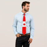 Cravate Canadian Maple on Red and White<br><div class="desc">For you - tha man. The POWER is in the RED. Take control - seize the power and let them know who's tha man!</div>