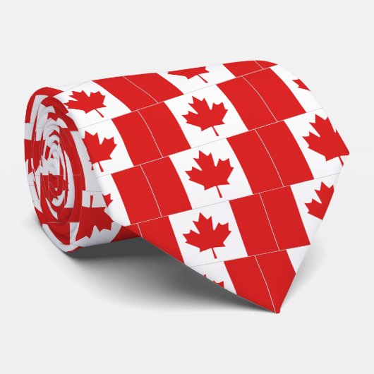 Cravate canadienne de drapeau (Roulé)