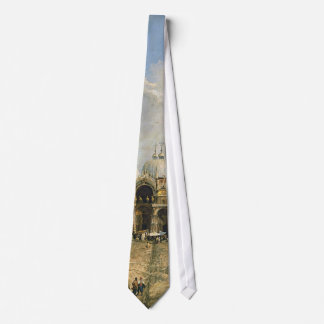 Cravate Canaletto Piazza San Marco Fine Vintage