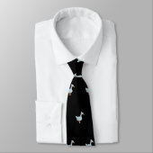 Cravate Canard en berne blanc (Attaché)