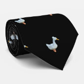 Cravate Canard en berne blanc (Roulé)