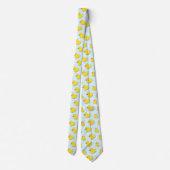 Cravate Canard jaune en caoutchouc bleu clair (Dos)