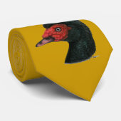 Cravate Canard : Muscovy Head (Roulé)