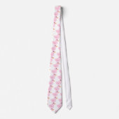 Cravate Canard pointu en rose (Devant)