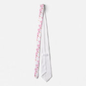 Cravate Canard pointu en rose (Dos)
