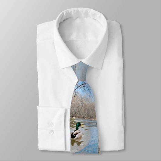 Cravate Canards au trou bleu (Attaché)
