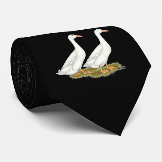 Cravate Canards blancs (Roulé)