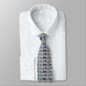 Cravate Canards Dandy Tie Double Face Imprimé (Gris) (Attaché)