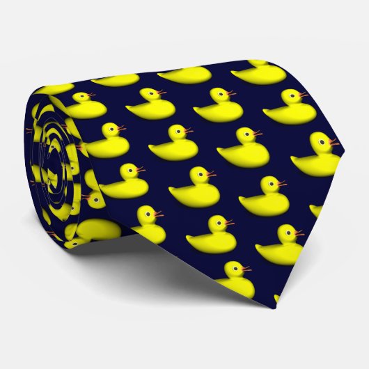 Cravate Canards en caoutchouc doux (Roulé)