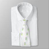 Cravate Cancer Bully (Ruban vert citron) (Attaché)
