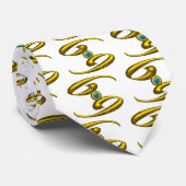 CRAVATE CANCER OR ZODIAC BIJOUX D'ANNIVERSAIRE AVEC OPALE  (Roulé)