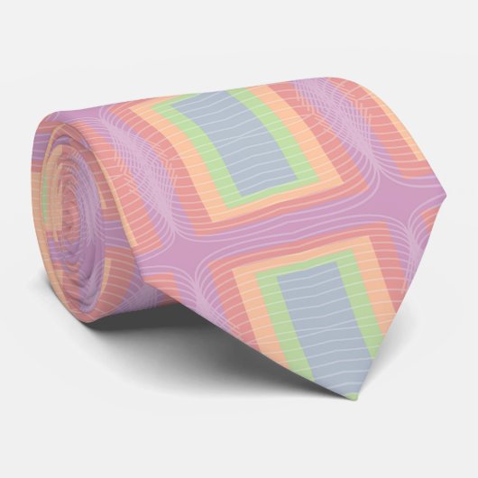 Cravate Candy Cake Pastel Bloc de couleur (Roulé)