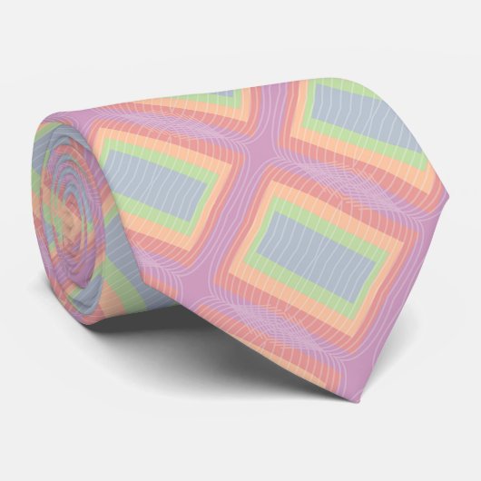 Cravate Candy Cake Pastel Bloc de couleur (Roulé)