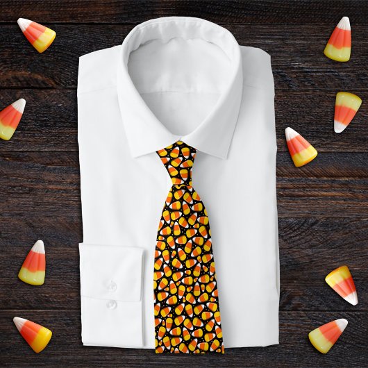 Cravate Candy Corn Halloween