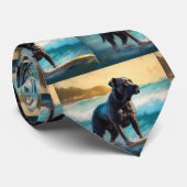 Cravate Cane Corso Beach Surf Peinture (Roulé)