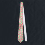 Cravate Canicules de Noël<br><div class="desc">Motif de Noël avec des canicules en rouge et vert</div>