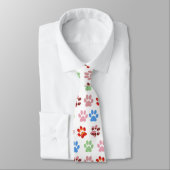 Cravate Canine Paw Print Men's Tie (Attaché)