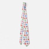 Cravate Canine Paw Print Men's Tie (Dos)