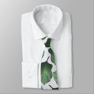 Cravate Canna Tropicanna Feuilles tropicaux, Vert