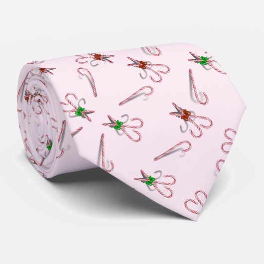 Cravate Canneberges de Noël (Roulé)