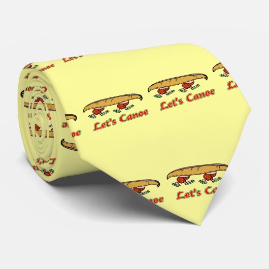 Cravate Canoë aussi, (Roulé)