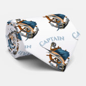 Cravate Capitaine Ancre nautique Pêche en mer profonde (Roulé)
