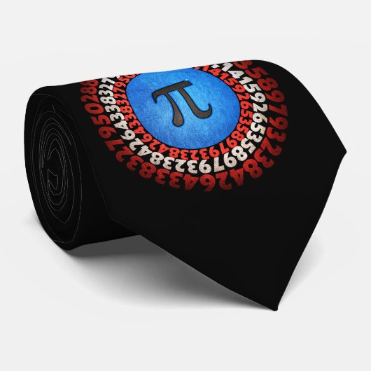 Cravate Capitaine Pi Superhero Shield Nerdy Math Pi Day (Roulé)