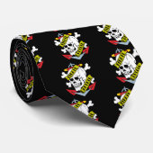 Cravate Capitaine Tattoo de pirate (Roulé)