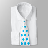 Cravate Capri Polka Dot Blanc moderne (Attaché)