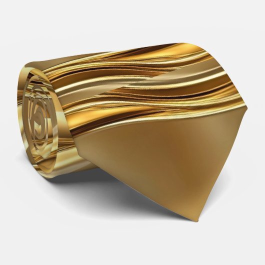 Cravate Captivating gold pattern (Roulé)