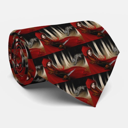 Cravate Capuchon rouge (Roulé)