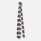 Cravate Capybaras De Mère Et De Bébé, (Devant)