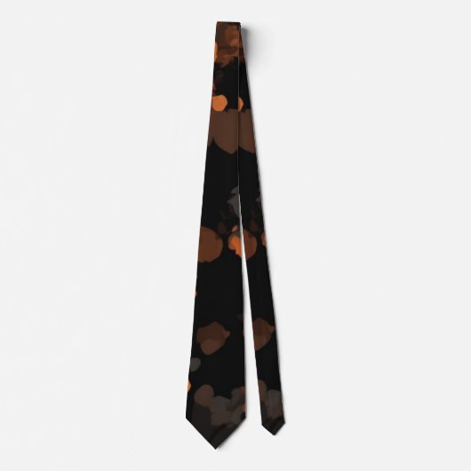 Cravate Carapace Tortue Vintage Rétro, Motif Écaille de To (Devant)
