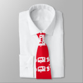 Cravate Caravan Joyeux Camping de Noël (Attaché)