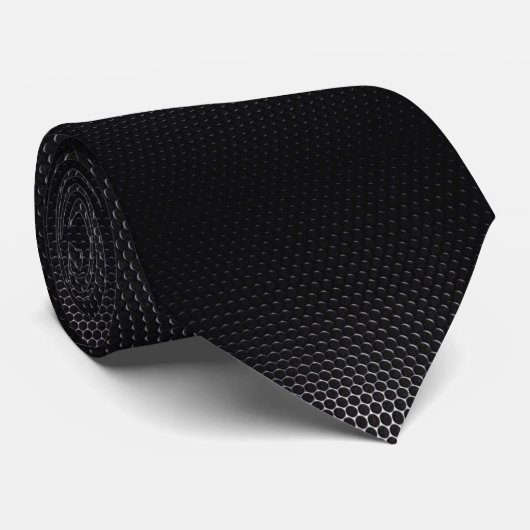Cravate Carbone noir   (Roulé)
