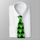 cravate cardiaque shamrock noir (Attaché)
