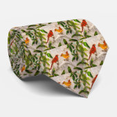 Cravate Cardinal birds (Roulé)