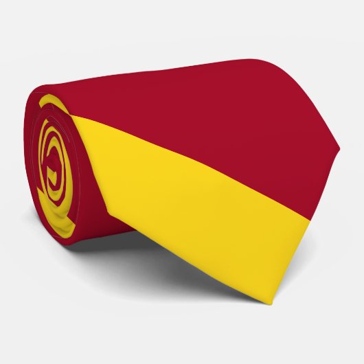 Cravate Cardinal et Gold Large University Stripe (Roulé)