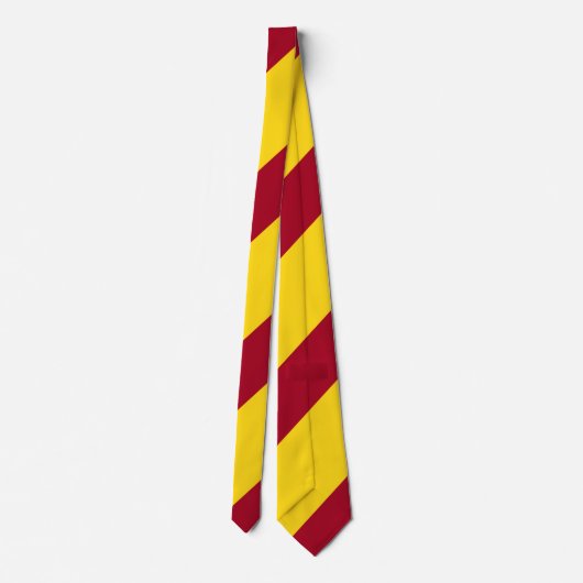 Cravate Cardinal et Gold Regimental Stripe (Dos)