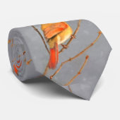 Cravate Cardinal sur la peinture de branche - Art original (Roulé)