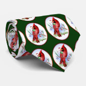 Cravate cardinale encadrée de Noël (Roulé)