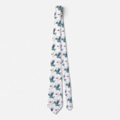 Cravate Caricature de colibri d'abeille mignonne (Devant)