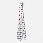 Cravate Caricature de poisson tropical guppy très chic (Devant)