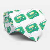 Cravate Caricature de radio rétro amusante (Roulé)