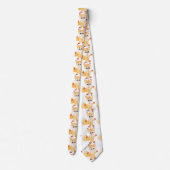 Cravate Caricature de renard de gingembre mignon (Dos)